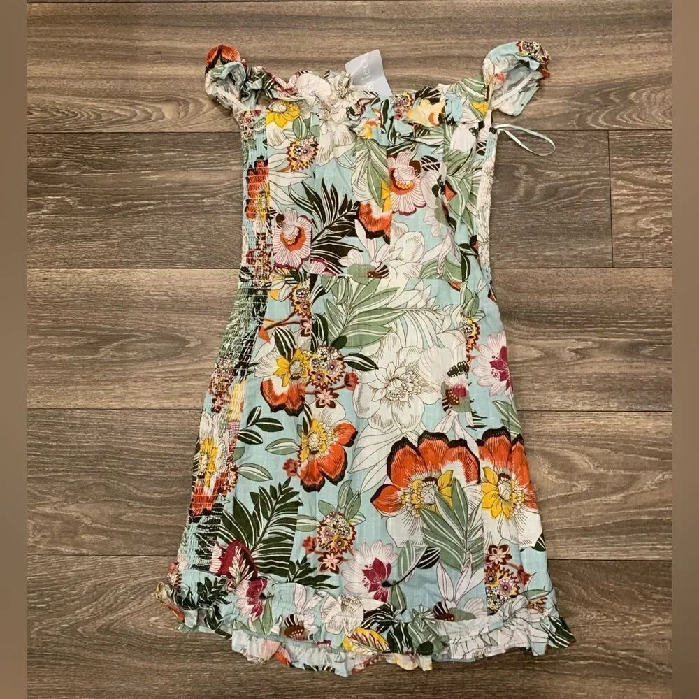 Skylar + Madison Multicolor Elastic Sides Mini Dress Size Small